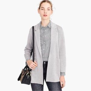 J Crew Sophie Open Front Sweater Blazer Sz S Heather Gray